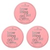 Essence brow Lot de 3 gels lifting pour sourcils, transparent, durable, définissant, fixant, translucide, végétalien, sans pa