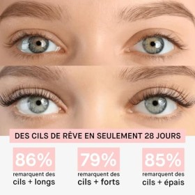 ROSEGOLD ROSELASH Sérum de Croissance de Pousse Cils plus fournis longs épais - 95% Naturel Fabriqué en France - Sans hormone