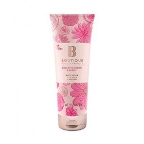 Boutique Cherry Blossom & Peony Body Scrub, Cleanses Skin Leaving it Feel Soft and Smooth 225g