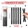 5 Pcs Eyeliner, Double tête Ensemble de stylos tampon liquide Eyeliner, Eyeliner noir, Anti-Taches ImperméAble Et Durable, Tr