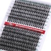 FADVAN Extension de Cils en Grappe 280Pcs Courbure D Cils Faux Cils Individuels Bouquet Professionnel Naturel Cluster DIY Cil