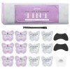 Libeauty Teinture Cils Noir, Coloration Cils Noir, Teinture Cils avec Brosse à Double Tête, Nouveau Sac de Teinture pour Cils