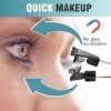 Faux Cils Magnetique 12 PièCes Naturel MagnéTiques 3D Cil MagnéTique Sans Faux Cils Kit Colle AimantéS Effet Eyeliner Liner A