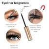 Magnétique Eyeliner,Eyeliner Magnetique pour Faux Cils Magnétiques,Eyeliner Liquide,Eyeliner Imperméable,Eyeliner Convient po