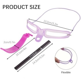 AYNKH Pochoir Sourcils Réutilisable, 8 formes de sourcils différentes pour Débutant Maquillage Pochoirs à Sourcils Kit pour F