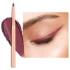 OULAC Crayon Yeux Waterproof, Eye Liner Rouge Mat avec Couleur Intense, Eyeliner Anti-salissures Texture Lisse et Crémeuse, T