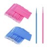 TAKUZA Lot de 200 micro-brosses à cils jetables pour extensions de cils, accessoires de lifting des cils, bâtonnets de nettoy