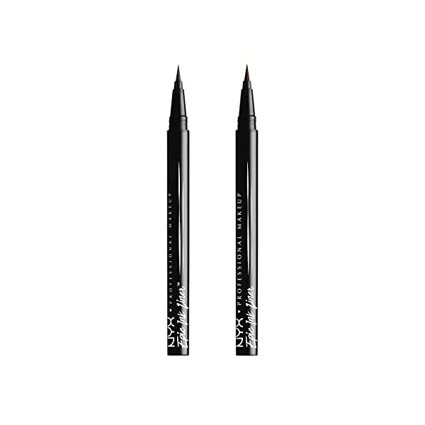 NYX PROFESSIONAL MAKEUP Epic Ink Liner Waterproof Liquide Noir 2 pcs Formule Vegan