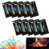 Poudre pour Colorer Les Flammes 10 PCS Feu Mystique en Poudre Poudre de Feu Colorée Poudre de Feu Magique Magique Flammes Feu