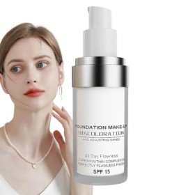 30ml Fond De Teint Visage, Fond De Teint Liquide, Flawless Colour Changing Warm Skin Tone Foundation, Finition Mate Hydratant