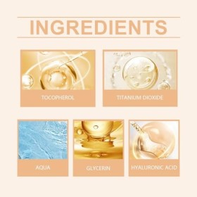 Fond de teint 4 en 1, correcteur hydratant à couvrance totale moyenne avec, FPS 50+, résistant à l’eau et longue tenue 30 ML