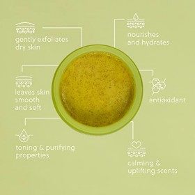 Lucy Bee Gommage pour le corps 200 g, gommage au sucre de noix de coco, huile de noix de coco hydratante, certifié végétalien