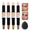 4 Pcs Contouring Stick Contouring Bronzer Stick Contouring Maquillage Stick Contouring Visage Contouring Stick Contouring Bro