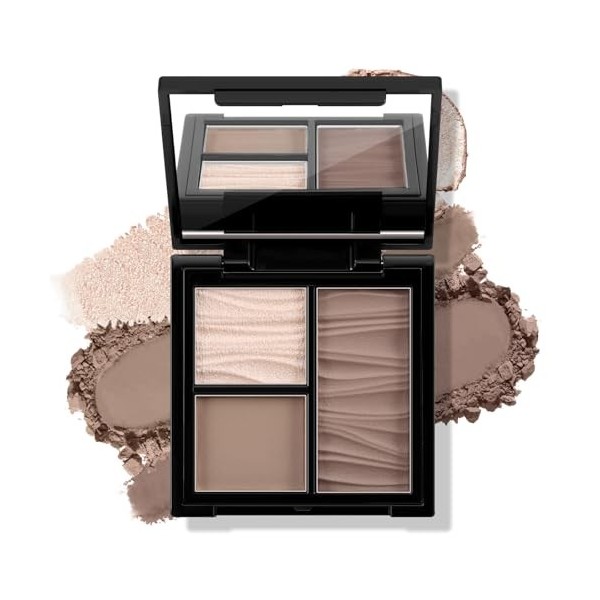 Boobeen Face Bronzer Highlighter Contour Powder Palette, Multi-use Contour Makeup Easy to Blend Face Shaping Contouring Matte