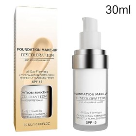Fond de teint changeant de couleur | Fond de teint pour peau mature à changement couleur | Fond de Teint Liquide Mat SPF15 | 