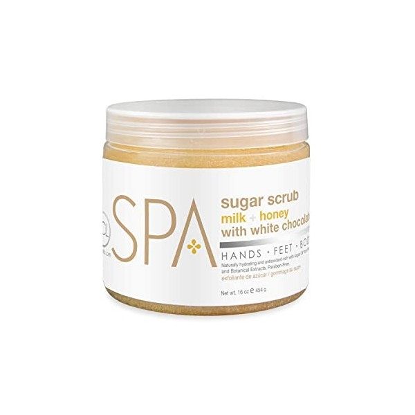 Bio Creative Lab Spa Sugar Scrub, Milk Honey and White Chocolate, 16 Ounce by Bio Creative Lab