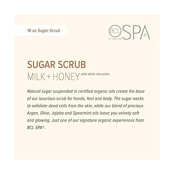 Bio Creative Lab Spa Sugar Scrub, Milk Honey and White Chocolate, 16 Ounce by Bio Creative Lab