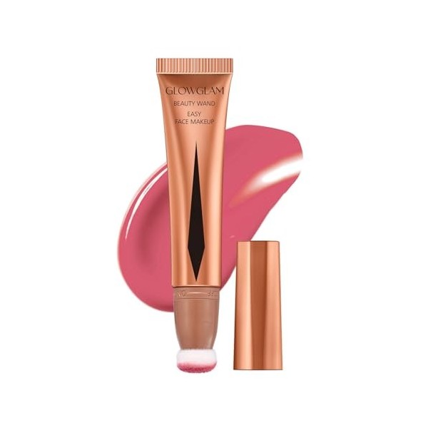 Vawolecy Surligneur liquide, Surligneur de luminateur liquide, bâton contour liquide, blush liquide doux pour joues crème lon