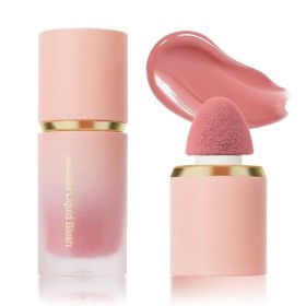 Blush Liquide en Gel pour les Joues, Texture léger Respirante Liquid Blush, Longue Durée, Imperméable Anti-bavure, Très Pigme