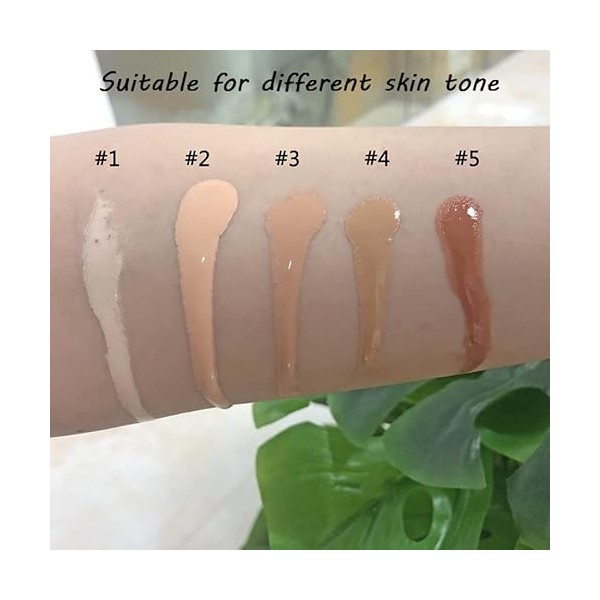 Ensemble de pigments dampoule anti-âge pour MTS - Kit de démarrage - Fond de teint liquide 5 teintes Crème teintée