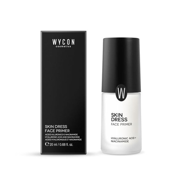 WYCON Cosmetics SKIN DRESS Primer Visage Uniformant et Repulpant avec Texture Délicate, Niacinamide et Acide Hyaluronique