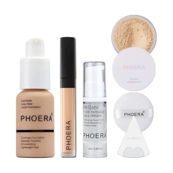 Glamza Phoera Foundation Set de maquillage complet - Beige