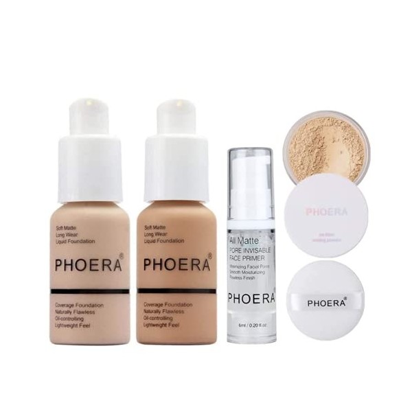 Glamza Phoera Foundation Set de maquillage intégral - Beige