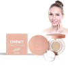 Moist Air Cushion Cream Maquillage De Fond De Teint Pour Le Visage Léger, Couverture Naturelle Fond De Teint Coussin Brillant