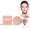 Moist Air Cushion Cream Maquillage De Fond De Teint Pour Le Visage Léger, Couverture Naturelle Fond De Teint Coussin Brillant