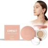 Moist Air Cushion Cream Maquillage De Fond De Teint Pour Le Visage Léger, Couverture Naturelle Fond De Teint Coussin Brillant