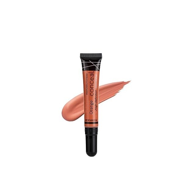 Orange Correcteur de teint à couverture complète contre les cernes et les imperfections – Correcteur de couleur hydratant et 