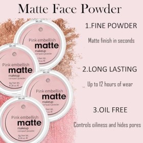 Poudre de fixation pressée, poudre mate pour le visage, poudre libre translucide, absorbante dhuile, poudre compacte transpa