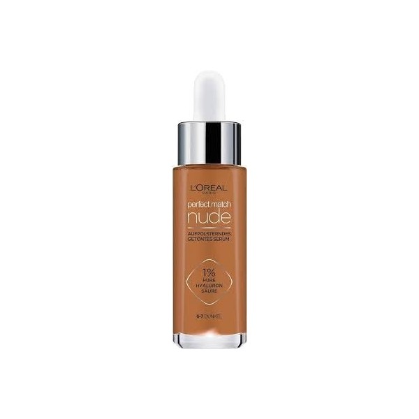 LOréal Paris Perfect Match Tinted Serum Fond de teint liquide nourrissant à lacide hyaluronique Sérum teinté n°6-7 Medium 1