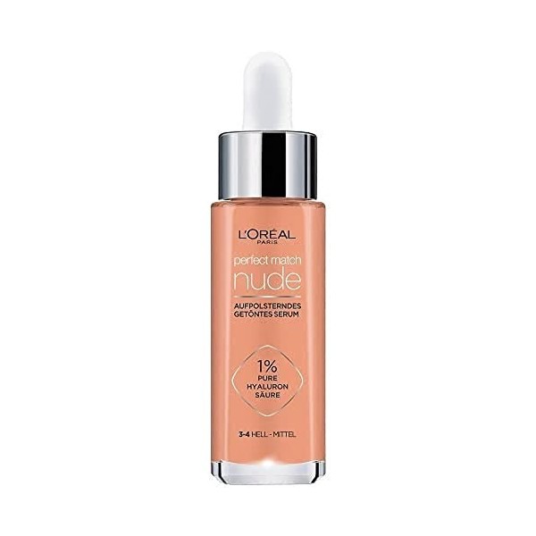 LOréal Paris Perfect Match Tinted Serum Fond de teint liquide nourrissant à lacide hyaluronique Sérum teinté n°6-7 Medium 1