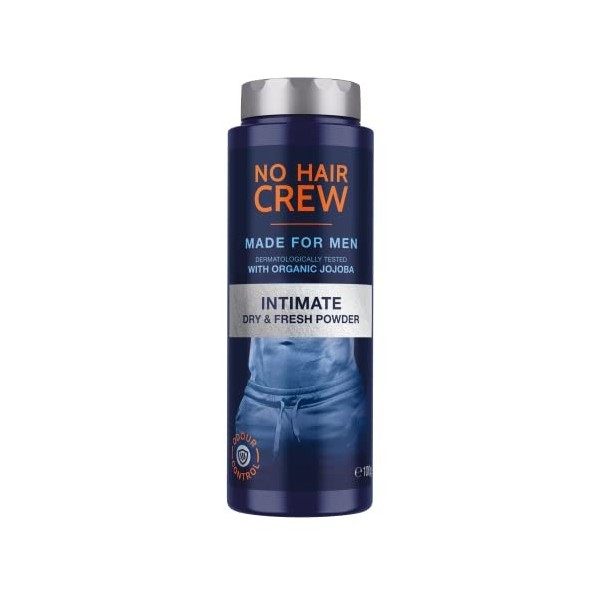 NO HAIR CREW poudre pour la zone intime. Poudre sans talc de la meilleure qualité, pour une sensation de sécheresse et de fra