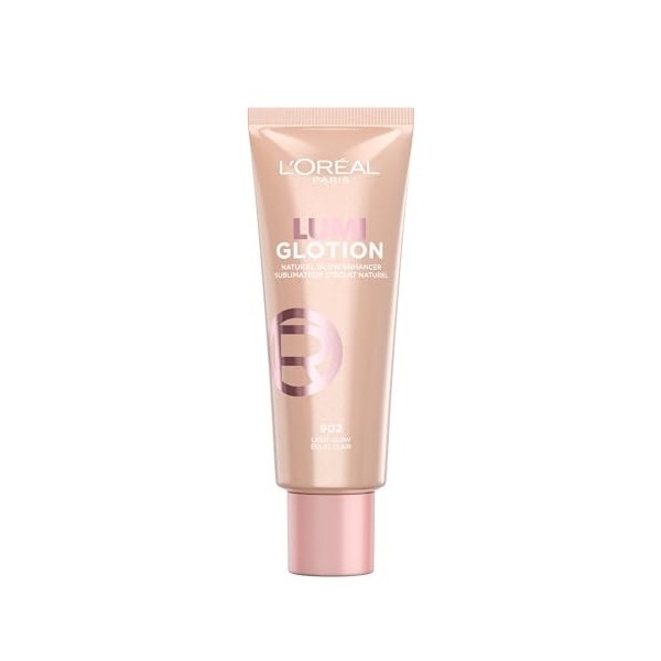 LOréal Paris - Fluide Enlumineur Éclat Multi-Usages - Illumine & Hydrate - Enrichi en Beurre de Karité - Lumi glotion - Tein