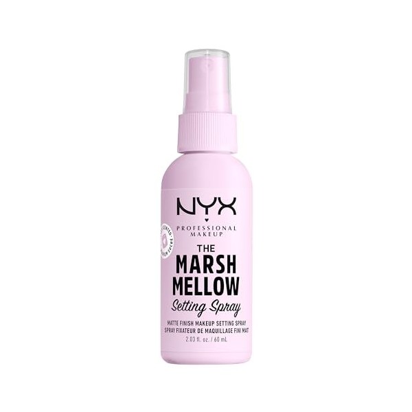 NYX Professional Makeup Spray Fixateur de Maquillage Matifiant Anti Brillance Marshmellow