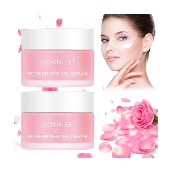 Pore Primer Gel Cream, 2 pièces Jiorniee Gel Crème Remplissant les Pores, Gel Crème Fondant pour les Pores, Gel Crème Primer 