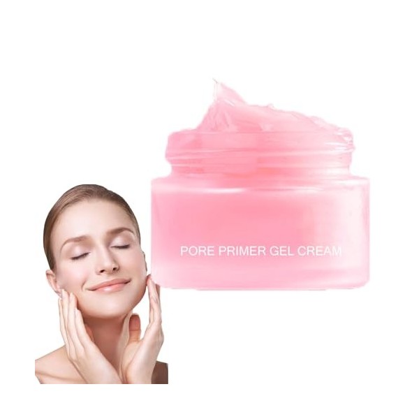 Pore Primer Gel Cream,Primer Maquillage,Visage Pore Primer,Crème Pore Cosmétique,Moisturizers for Invisible Pore,Base de Maqu