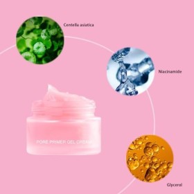 Pore Primer Gel Cream,Primer Maquillage,Visage Pore Primer,Crème Pore Cosmétique,Moisturizers for Invisible Pore,Base de Maqu
