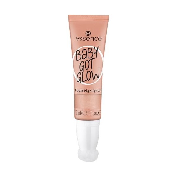 essence Baby Got Glow Highlighter Liquide highlighter N° 20 Violet définissant Résultat express Facile à enlever, brillant, v