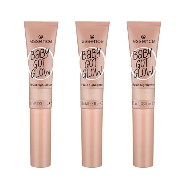 essence Baby Got Glow Highlighter Liquide highlighter N° 20 Violet définissant Résultat express Facile à enlever, brillant, v...