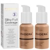 PHOERA Fond de Teint,PHOERA Foundation,imperméable Professional Makeup Fond de Teint Liquide Couvrant Tenue 24h - Matte & Por