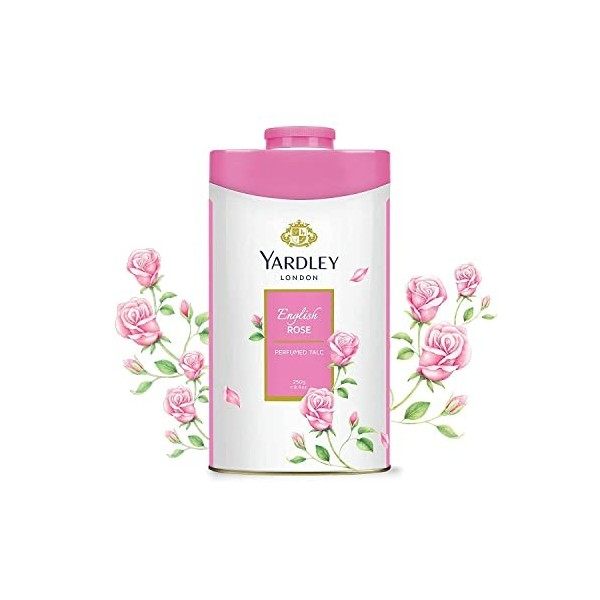 Yardley English Perfumed Talc, Rose by Yardley