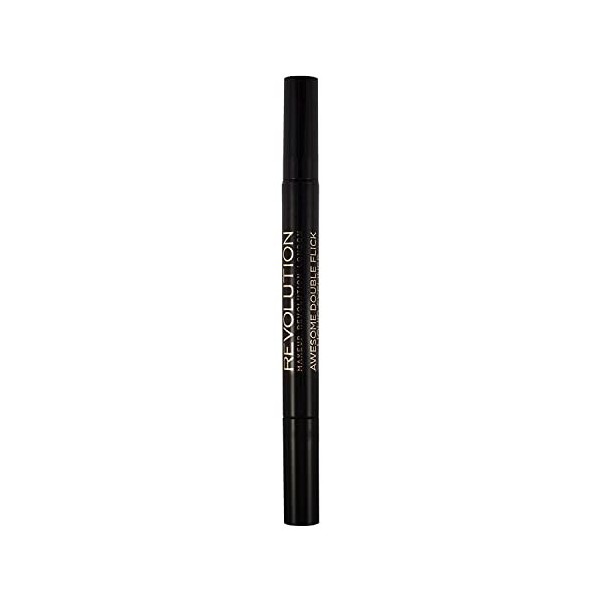 Makeup Revolution, Thick & Thin Dual Liquid Eyeliner, Eyeliner Liquide, 1ml
