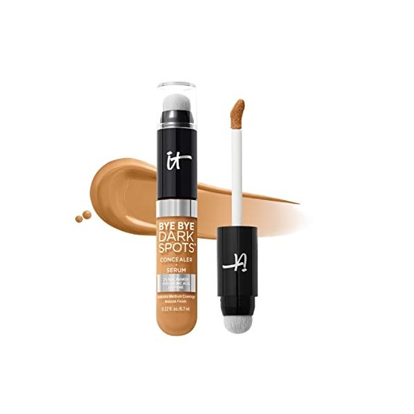 IT Cosmetics, Sérum Correcteur Bye Bye Dark Spots, Couvrance Moyenne Modulable, Enrichi en Niacinamide, Acide Hyaluronique &