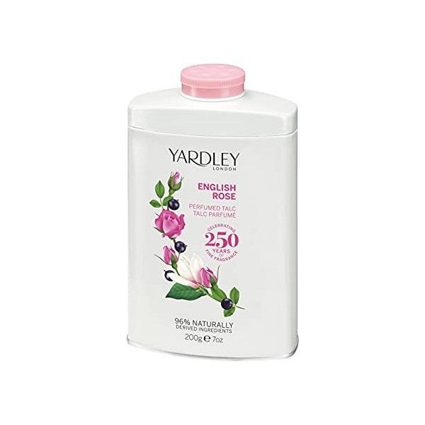 YARDLEY Rose Poudre de Talc 200 g