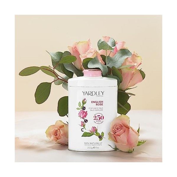 YARDLEY Rose Poudre de Talc 200 g