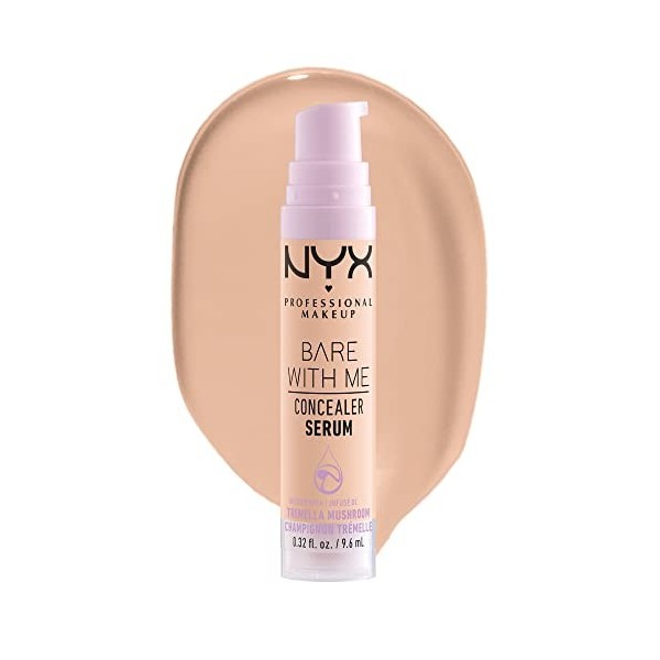 NYX Professional Makeup Anti-Cernes Sérum Correcteur Bare With Me, Fini Naturel, Couvrance Moyenne, Teinte : Vanilla 03 