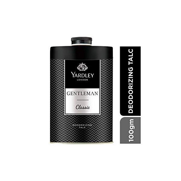 Yardley London Gentleman Deodorizing Talc Talcum Powder for Men 100gm by Yardley